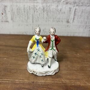 Vintage Man And Women Dancing Porcelain Figurine Made in Japan
